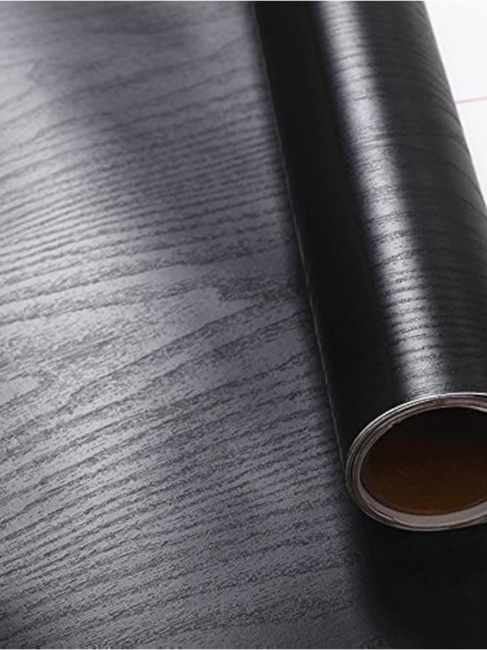 Black Wood Textured Peel & Stick Wallpaper - Set of 4